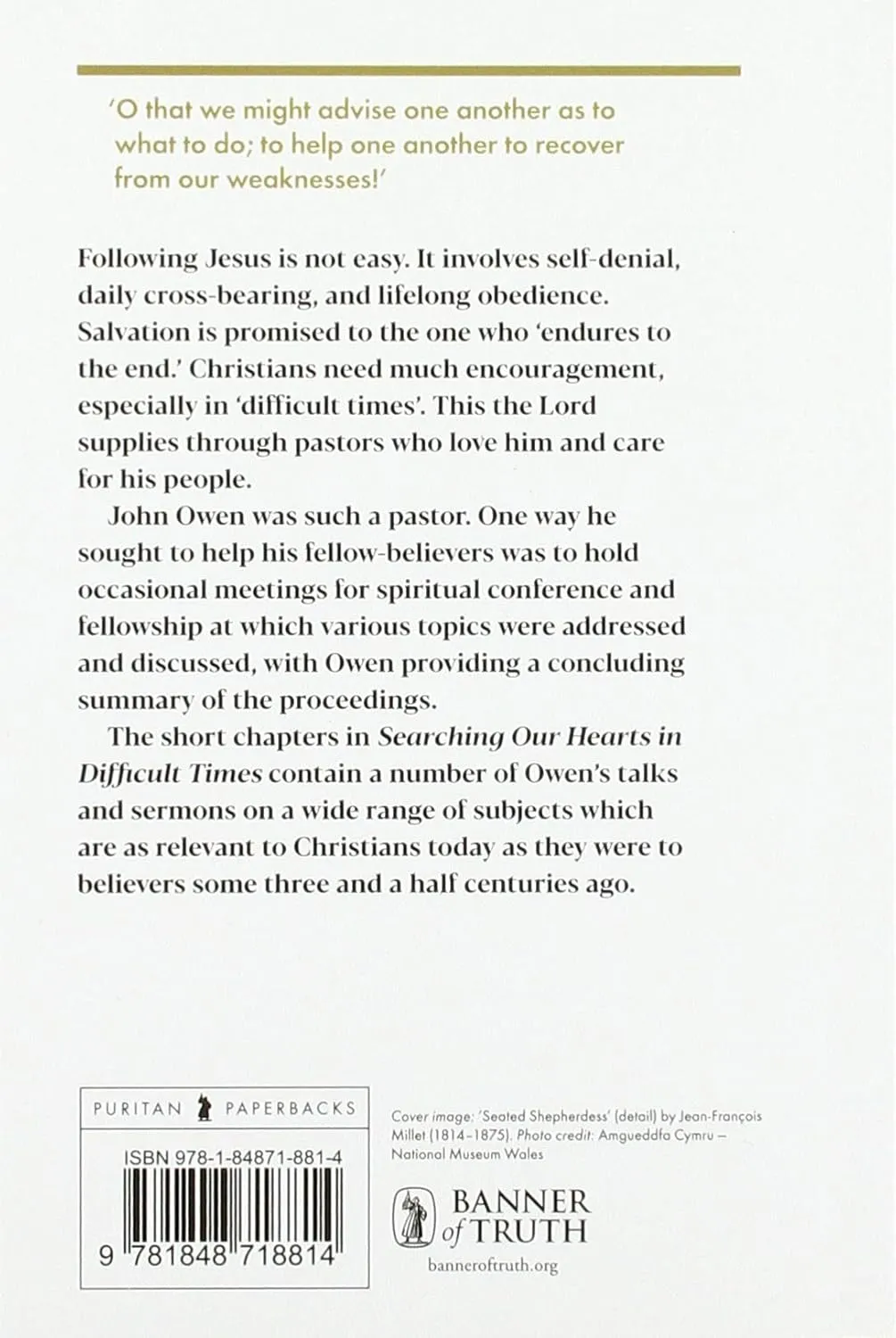Searching Our Hearts in Difficult Times - Abridged and Made Easy to Read