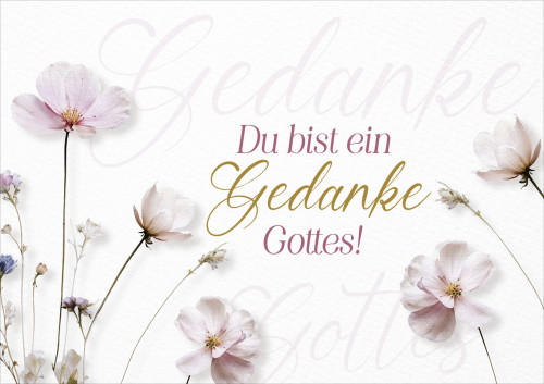 Faltkarte Gedanke Gottes - Epheser 1,4