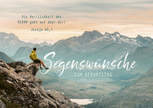 Faltkarte Segenswünsche - Jesaja 60,1