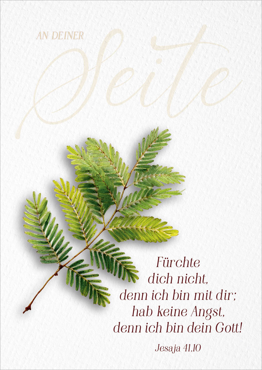 Poster A3 Jahreslosung 2027 Zweig - Jesaja 41,10