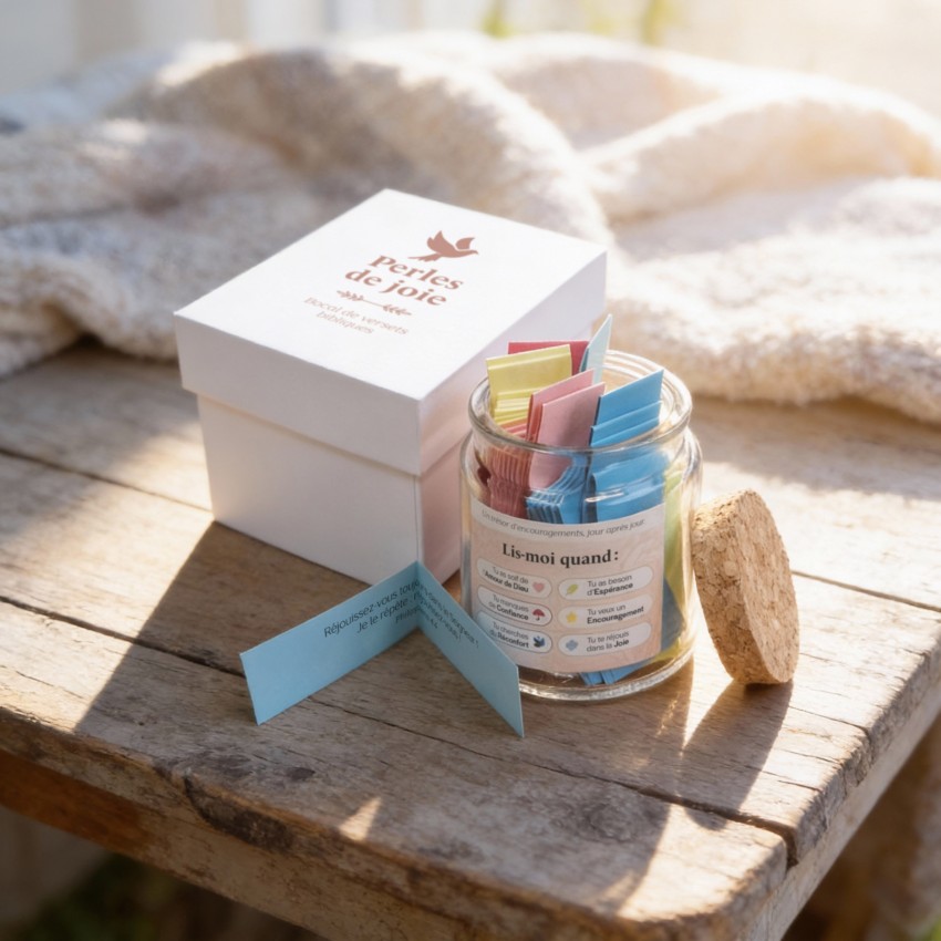 Bocal de 90 versets "Perles de joie"