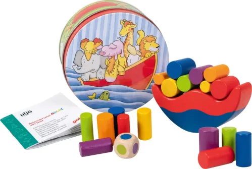 Arche Noah - Balancier-Spiel (Holz) - in Metalldose