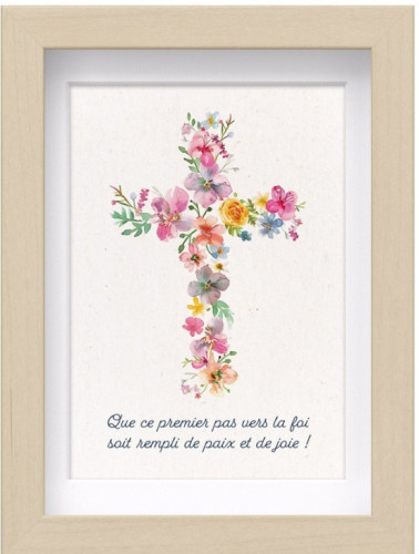 Mon cadre inspiration - Croix en fleurs