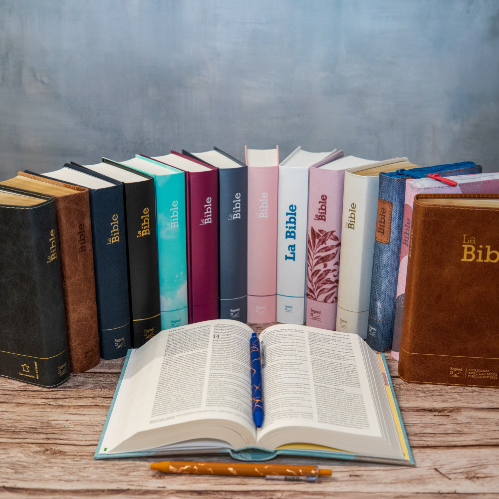 Bible Segond 21 compacte (Premium Style) - couverture semi-rigide toile blanche, avec tranches...