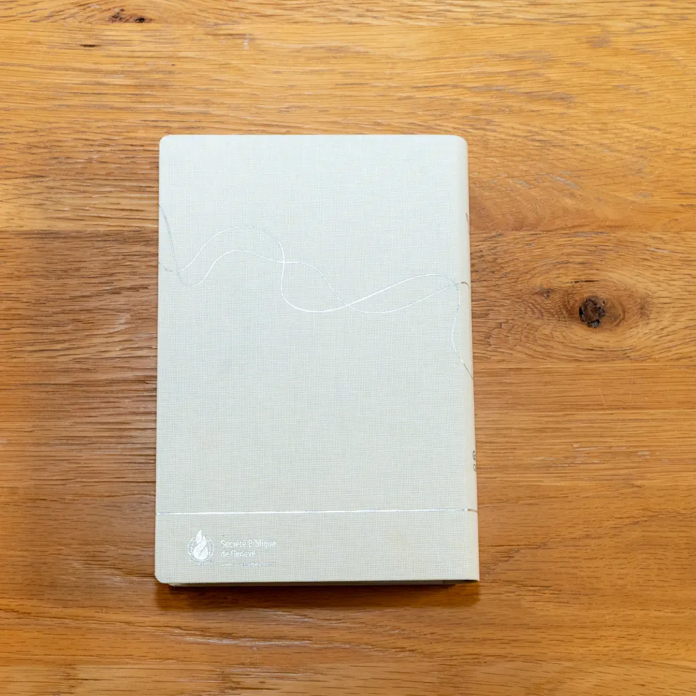 Bible Segond 21, gros caractères - couverture souple en toile blanche, tranche argentée