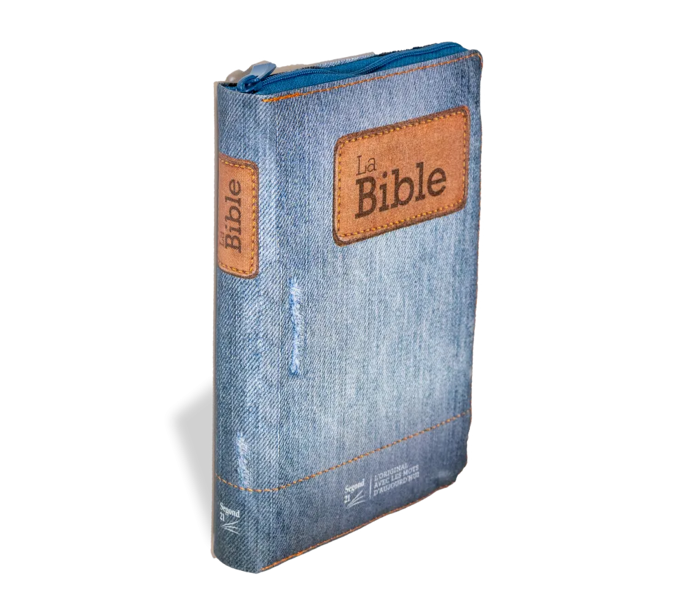 Bibel Segond 21 französisch (Premium Style) - Softcover aus Canvas mit Jeansmuster, mit...