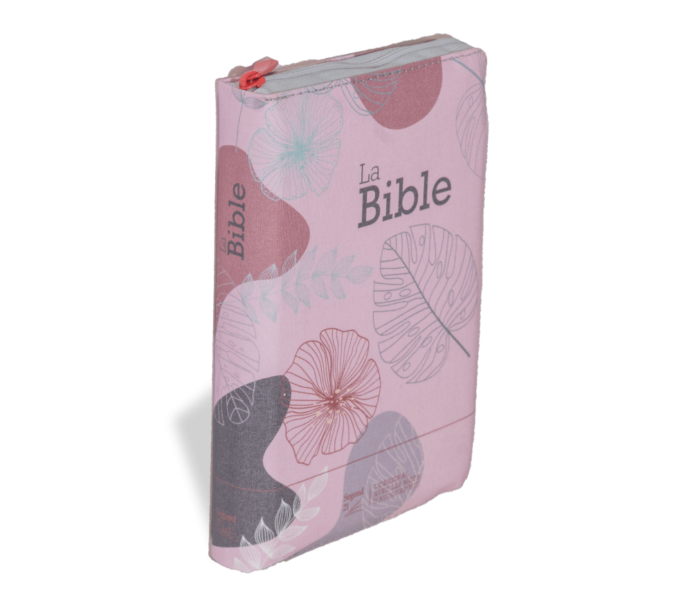 Bibel Segond 21 französischn (premium style) - Softcover aus Leinen mit Blättermuster, mit...