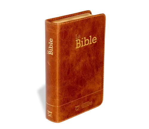 Bible Segond 21 compacte (Premium Style) - couverture souple, cuir brun, avec tranches dorées