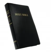 Anglais, Bible KJV, similicuir, noire, Gift & Award