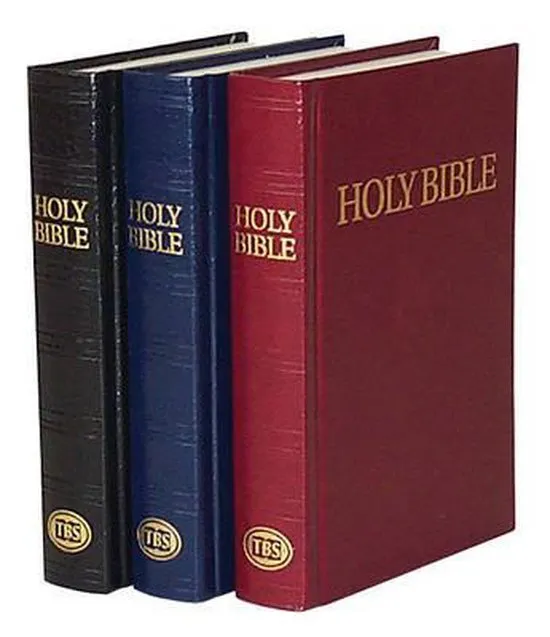 Anglais, Bible King James Version, rigide, bleue, (Royal Ruby Text)