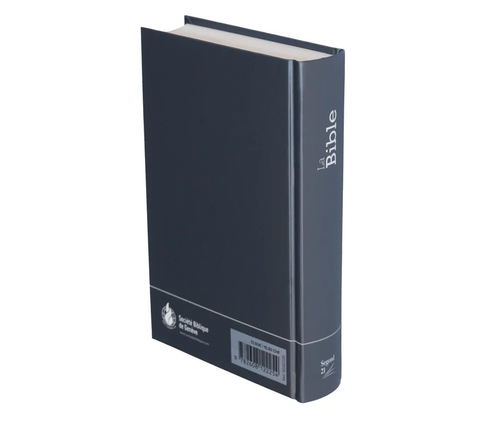 Bible Segond 21 französisch kompakt - Hardcover Skivertex metalblau