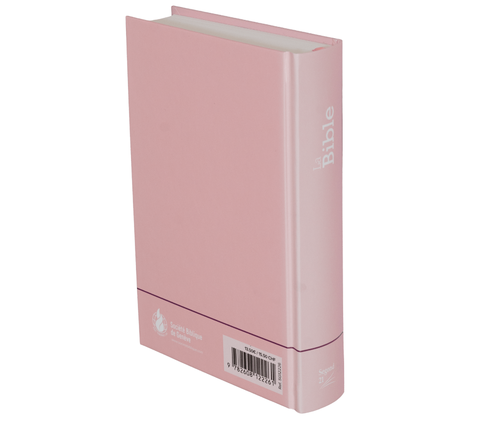 Segond 21 Bibel französisch kompakt - Hardcover Skivertex rosa Marshmallow