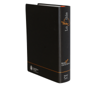 Bible Segond 21, gros caractères - couverture souple noire en fibrocuir, tranche argentée