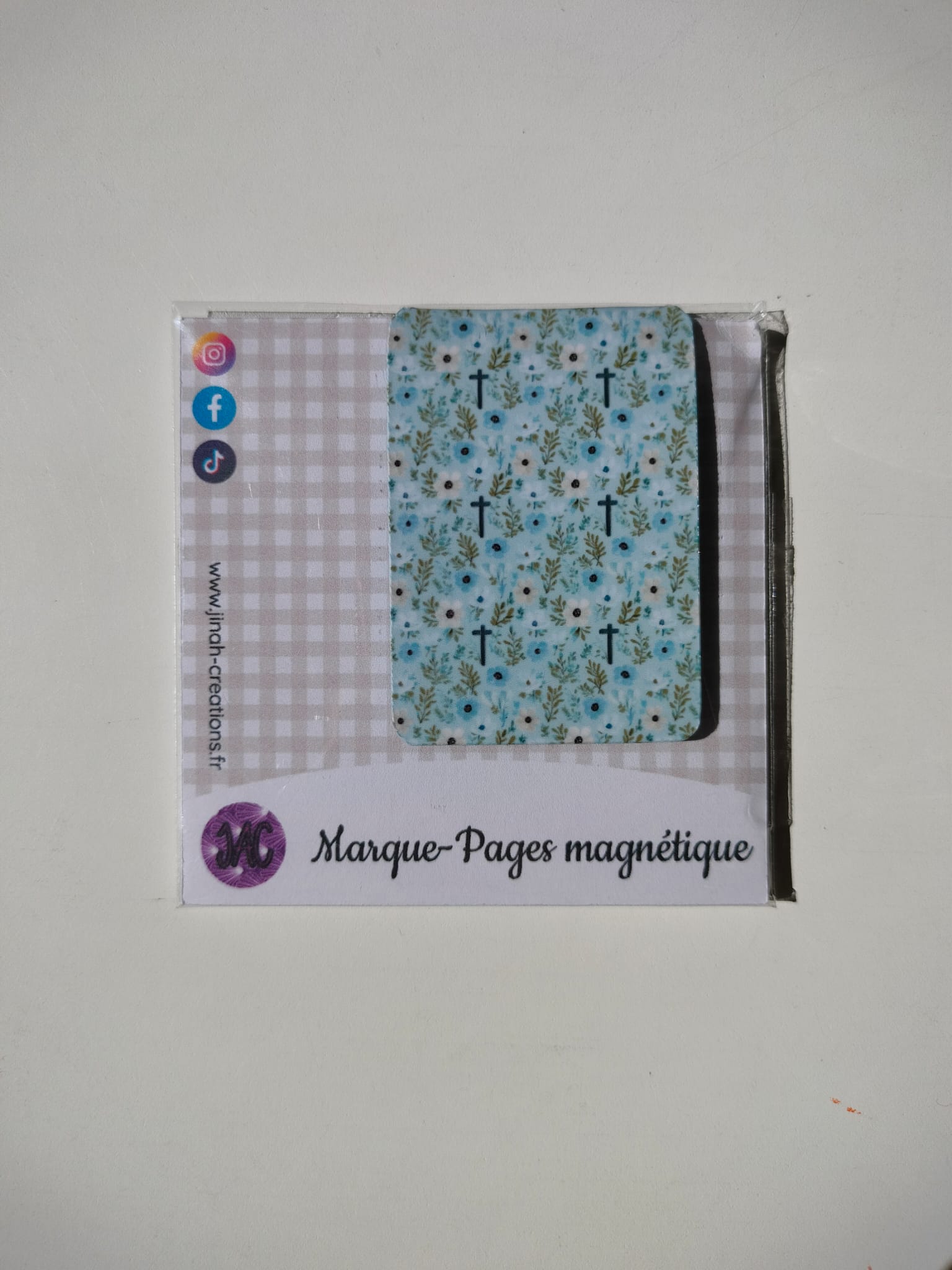 Marque-Page Magnétique "Je te loue de ce que je suis une créature merveilleuse." - Croix Bleue