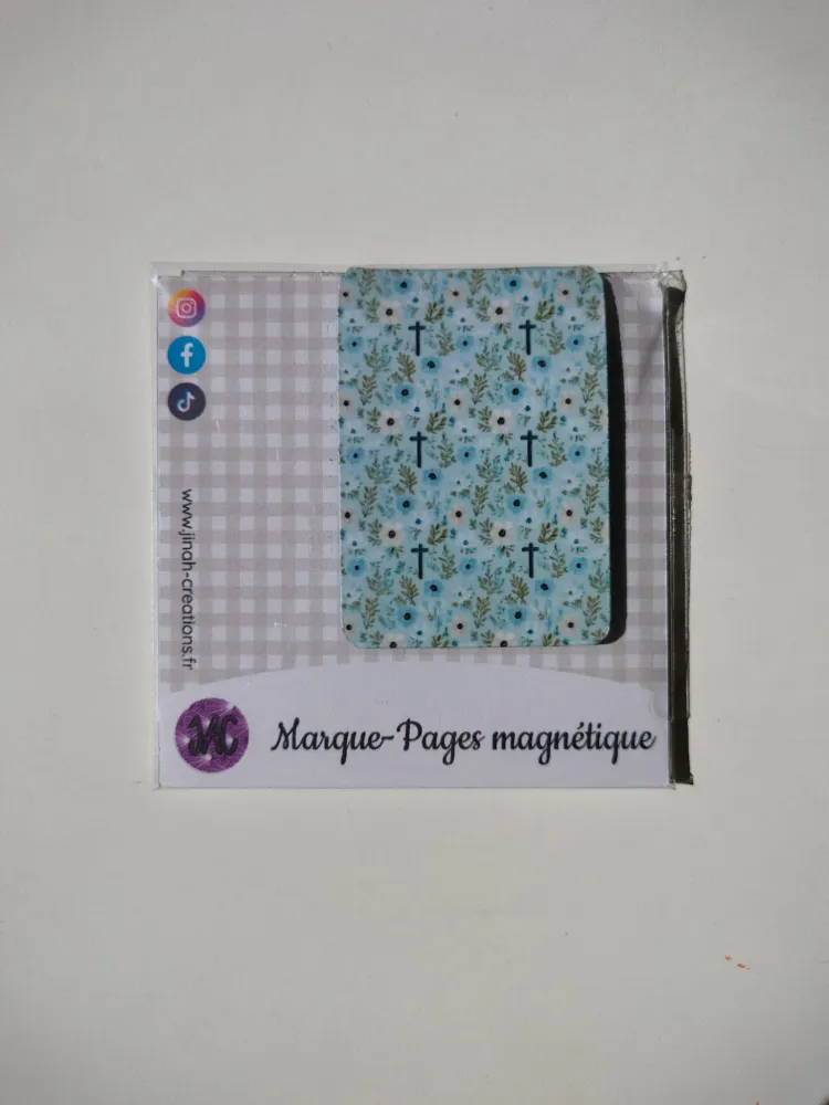 Marque-Page Magnétique "Je te loue de ce que je suis une créature merveilleuse." - Croix Bleue