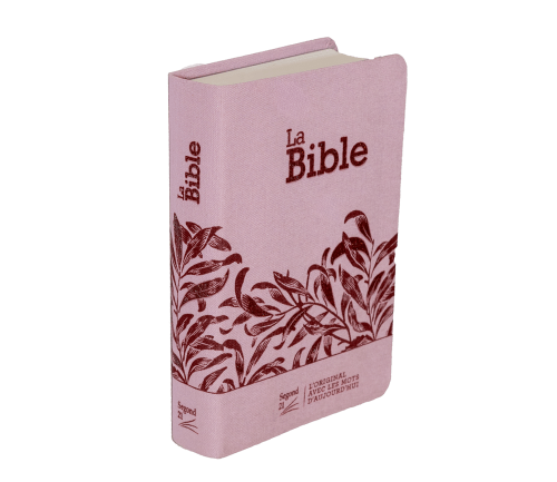 Bible Segond 21 compacte (Premium Style) - couverture souple, toile rose avec paillettes