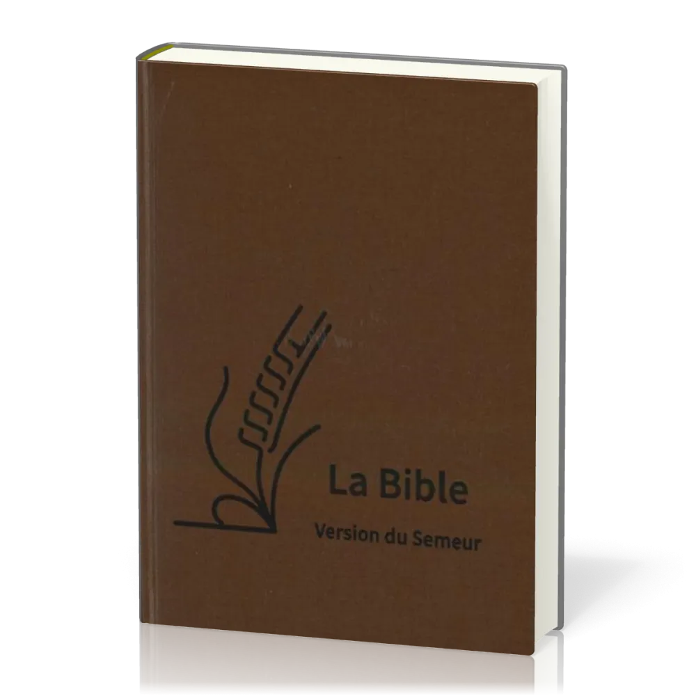 Bible Semeur 2015, gros caractères - couverture semi-souple, textile brun