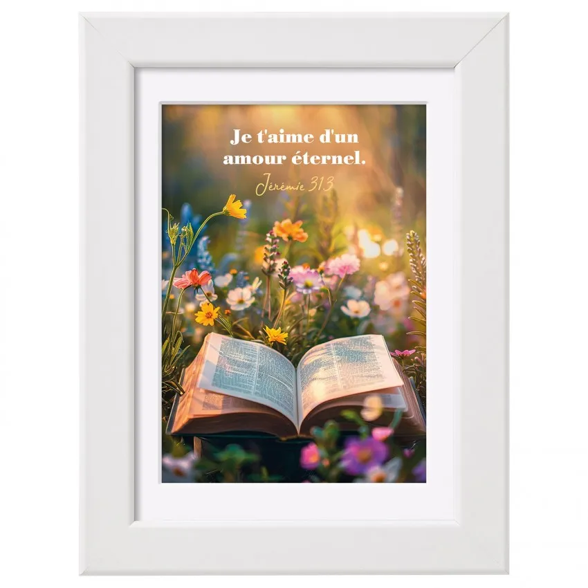Mini-cadre déco - Je t'aime d'un amour éternel