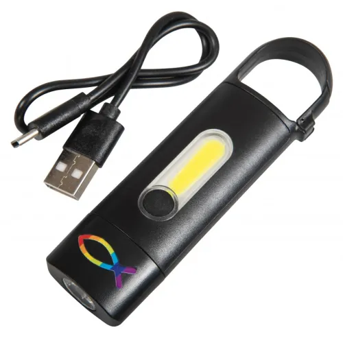 Lampe torche rechargeable avec mousqueton