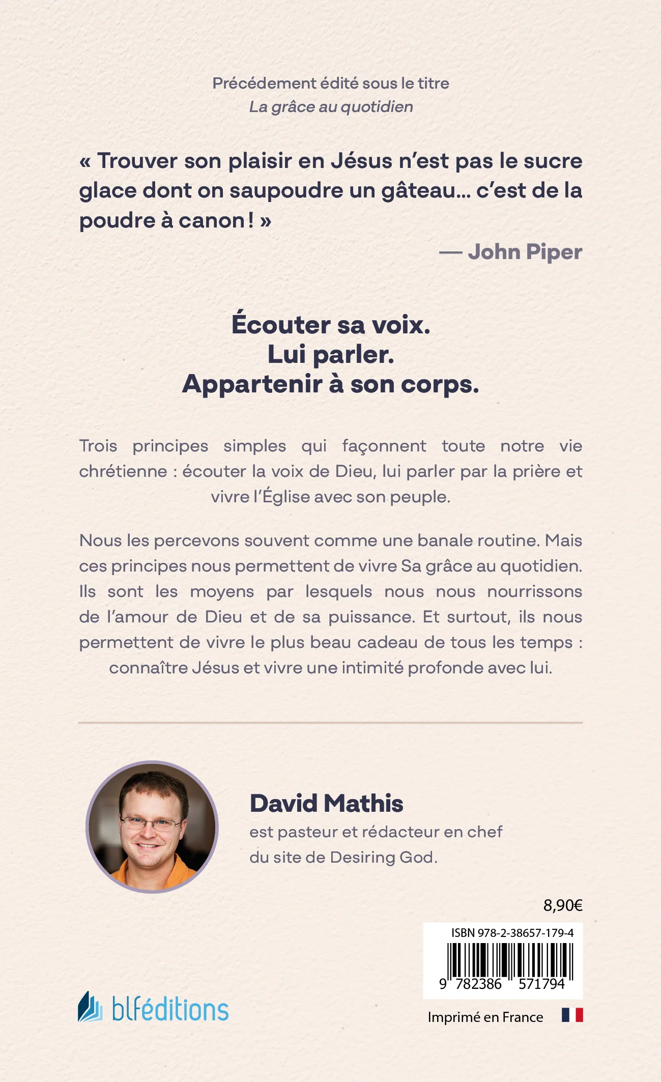 Trouver sa joie en Dieu - 3 habitudes spirituelles pour nourrir votre foi (Version Poche)