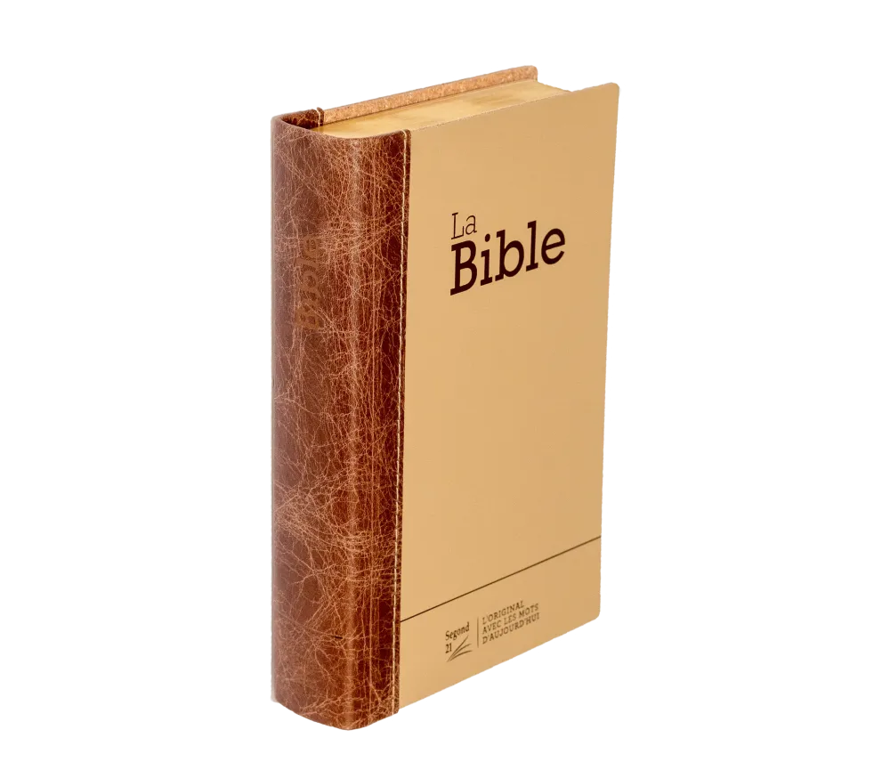 Bibel Segond 21, französisch, (Premium Style) - halbsteifer Einband aus Duoleder in...