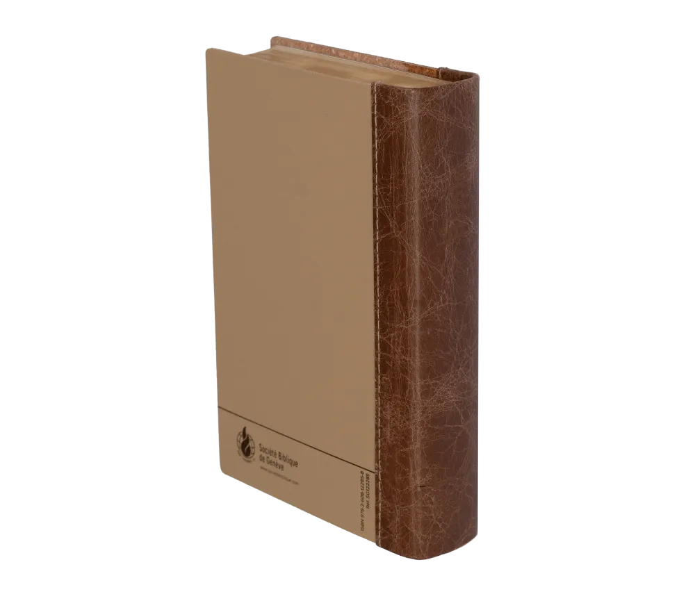 Bible Segond 21 compacte (Premium Style) - couverture semi-rigide duo cuir praliné-chocolat, avec...