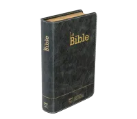 Bible Segond 21 compacte (Premium Style) - couverture souple, cuir anthracite, avec tranches dorées