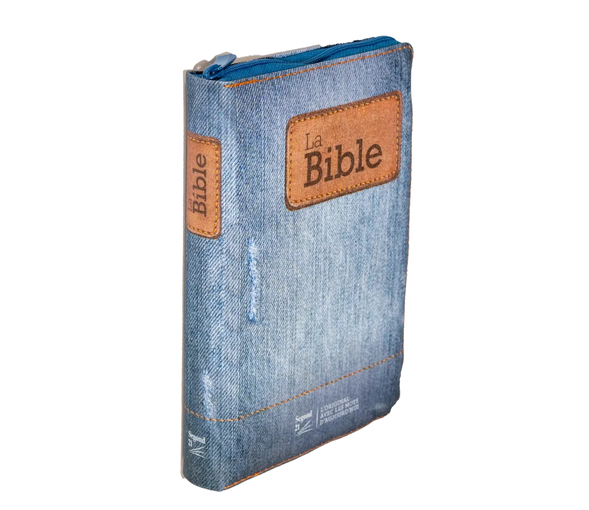 Bibel Segond 21 französisch (Premium Style) - Softcover aus Canvas mit Jeansmuster, mit...
