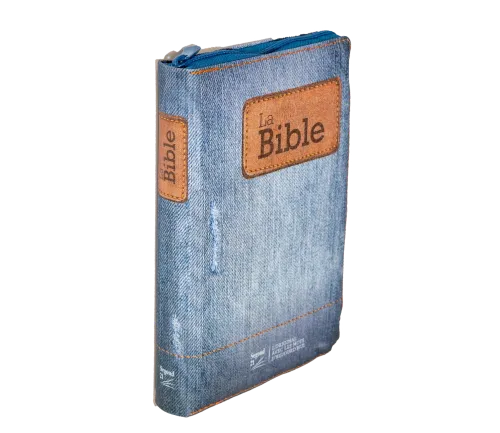 Bibel Segond 21 französisch (Premium Style) - Softcover aus Canvas mit Jeansmuster, mit...