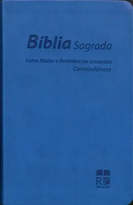Portugais, Bible Almeida Révisée et Corrigée, moyen format, souple, bleue