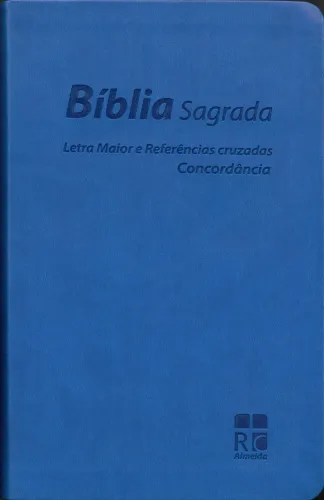 Portugais, Bible Almeida Révisée et Corrigée, moyen format, souple, bleue