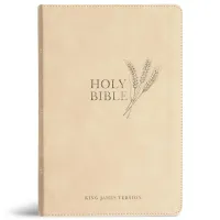 Anglais, Bible KJV, Reference, couverture toilée crème - KJV Giant Print Reference Bible, Cream...