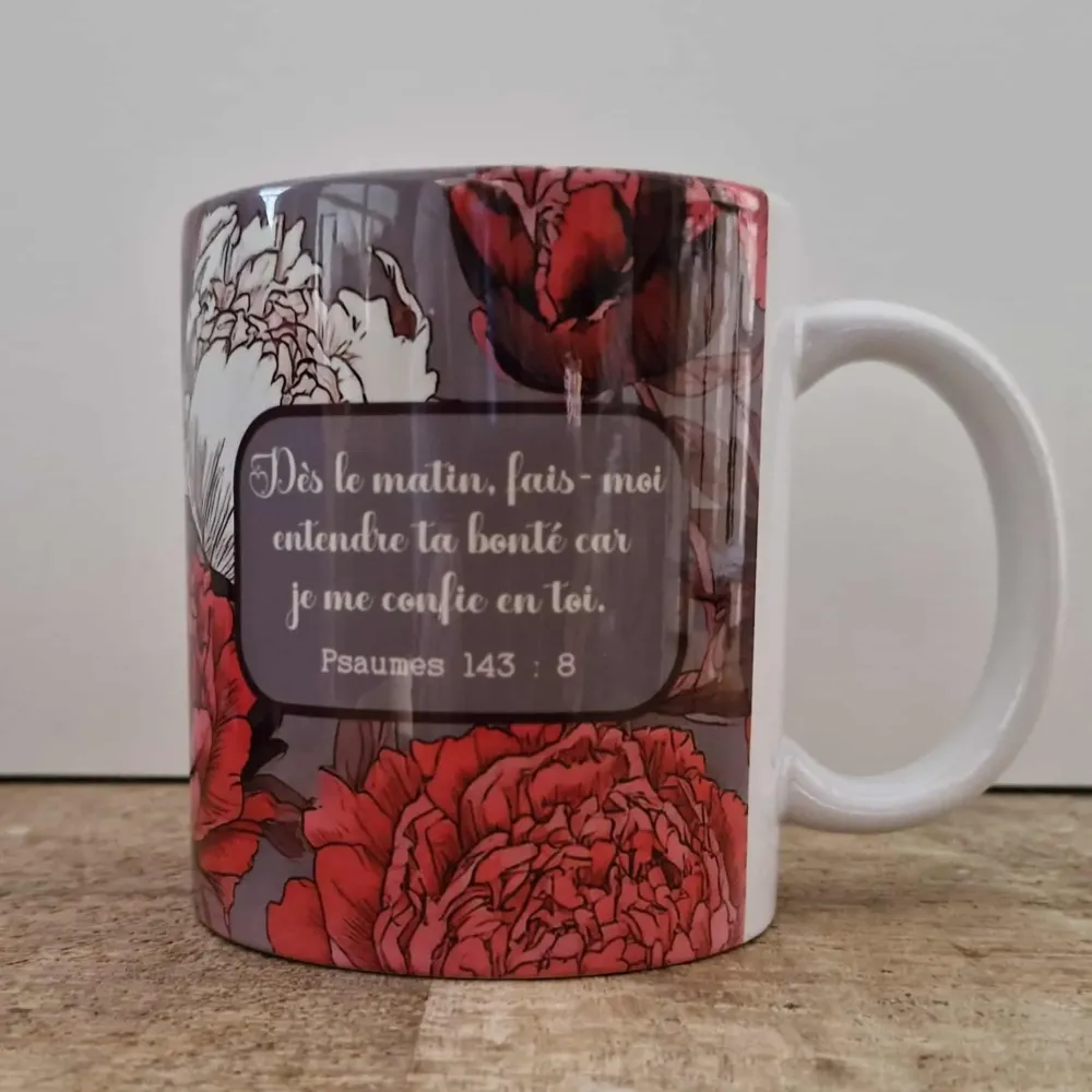 Mug Psaumes 143.8 - Dès le matin, fais-moi entrendre…
