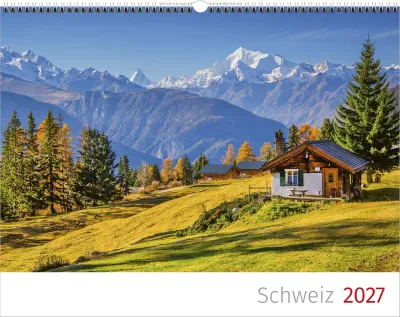 Calendrier Paysages Suisses - Allemand, Calendrier mural