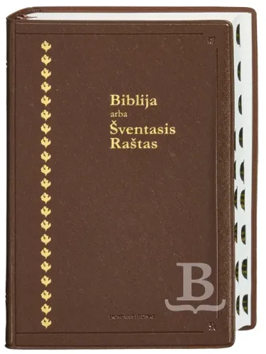 Lituanien, Bible avec deutérocanoniques, onglets, couverture souple