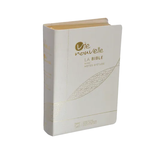 Studienbibel Vie nouvelle, Segond 21, französisch, weiß - Softcover, Leinen, Goldschnitt