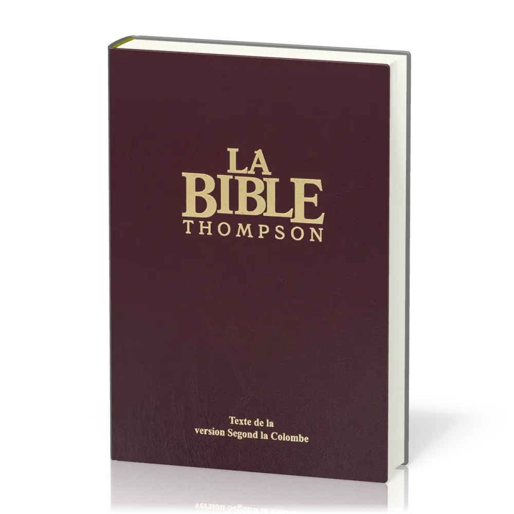 Bible Thompson Colombe, bordeaux - couverture rigide, avec onglets