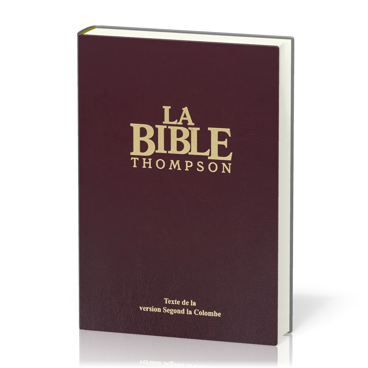 Bible Thompson Colombe, bordeaux - couverture rigide, avec onglets