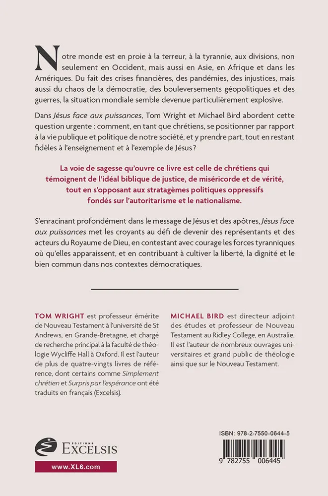 Jésus face aux puissances - Témoignage chrétien et action politique dans un temps de terreur...