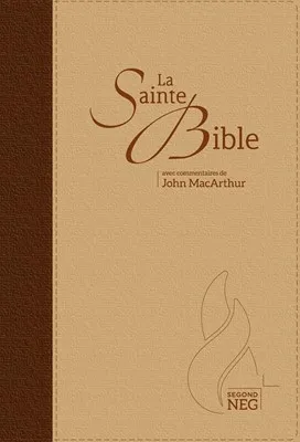 Bibel NEG MacArthur - Biegsames Leinen, Goldschnitt, braun/beige