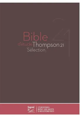 Thompson 21 Selection Studienbibel, französisch, braun - Hardcover