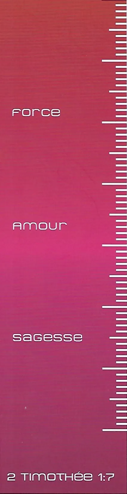 Signet Force Amour Sagesse - 2 Timothée 1.7