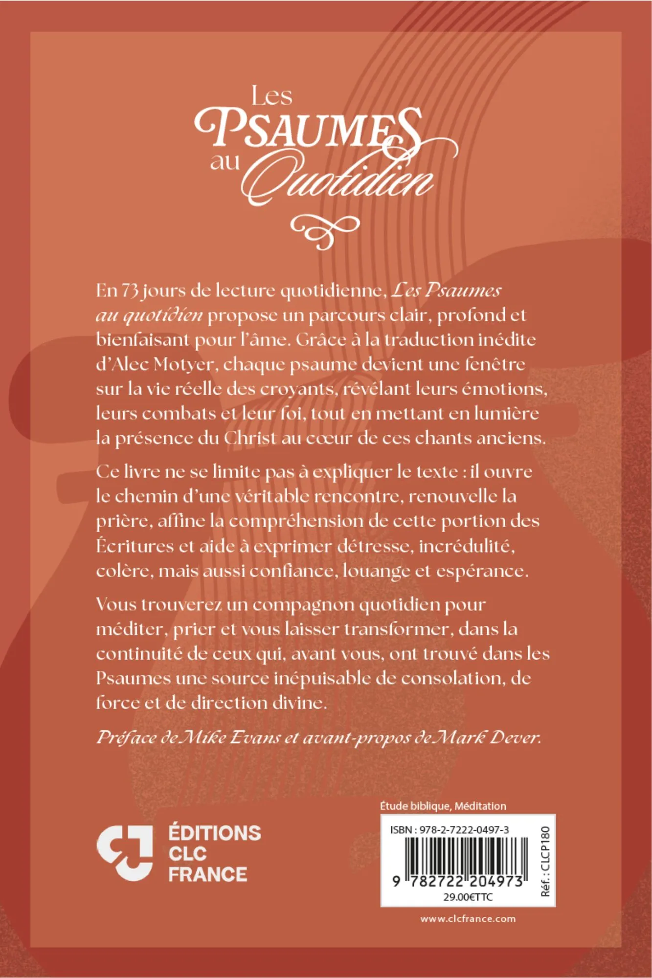 Psaumes au quotidien (Les) - Traduction pour l'étude accompagnée de notes explicatives et d'une...