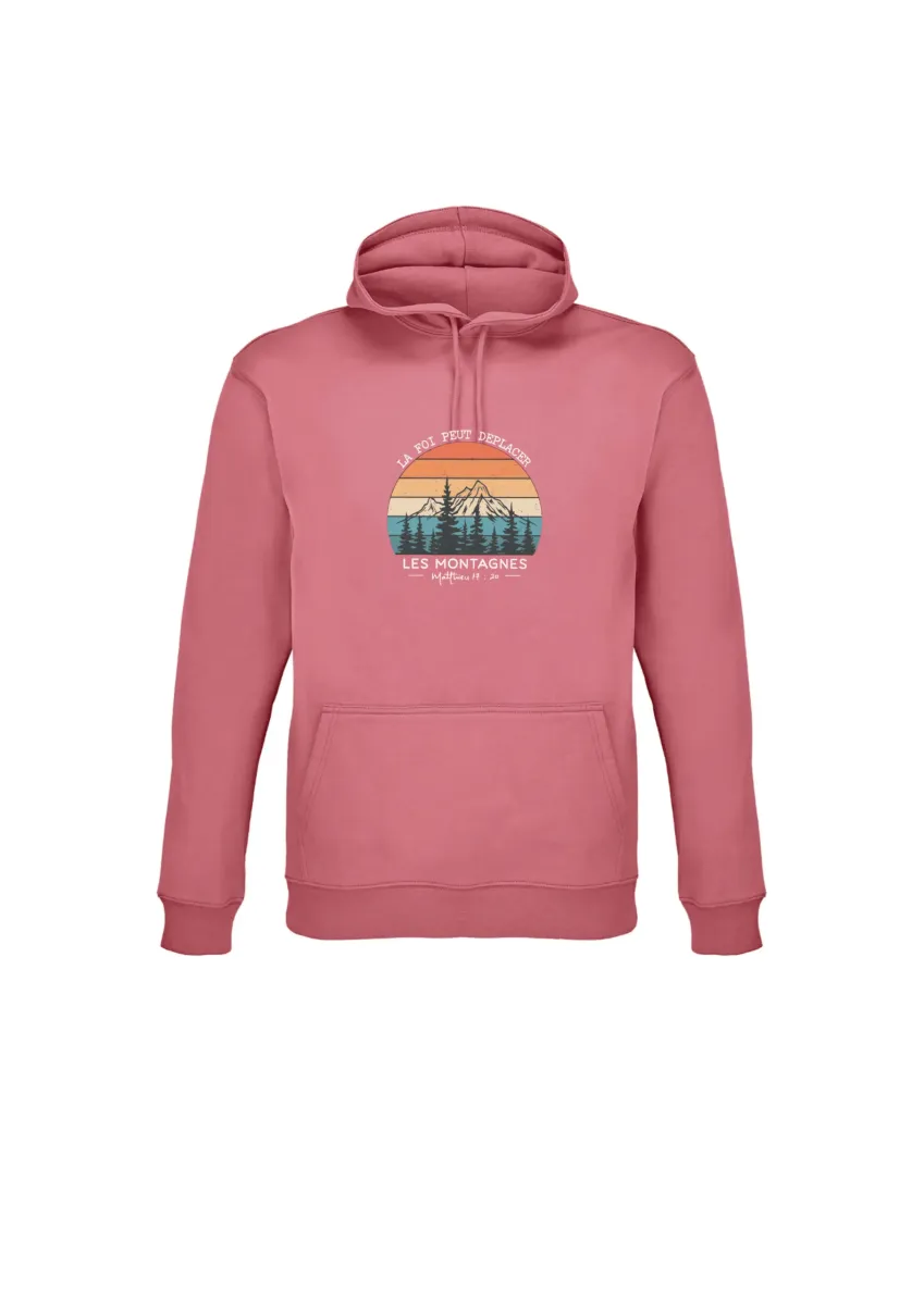 Sweat à capuche - rose