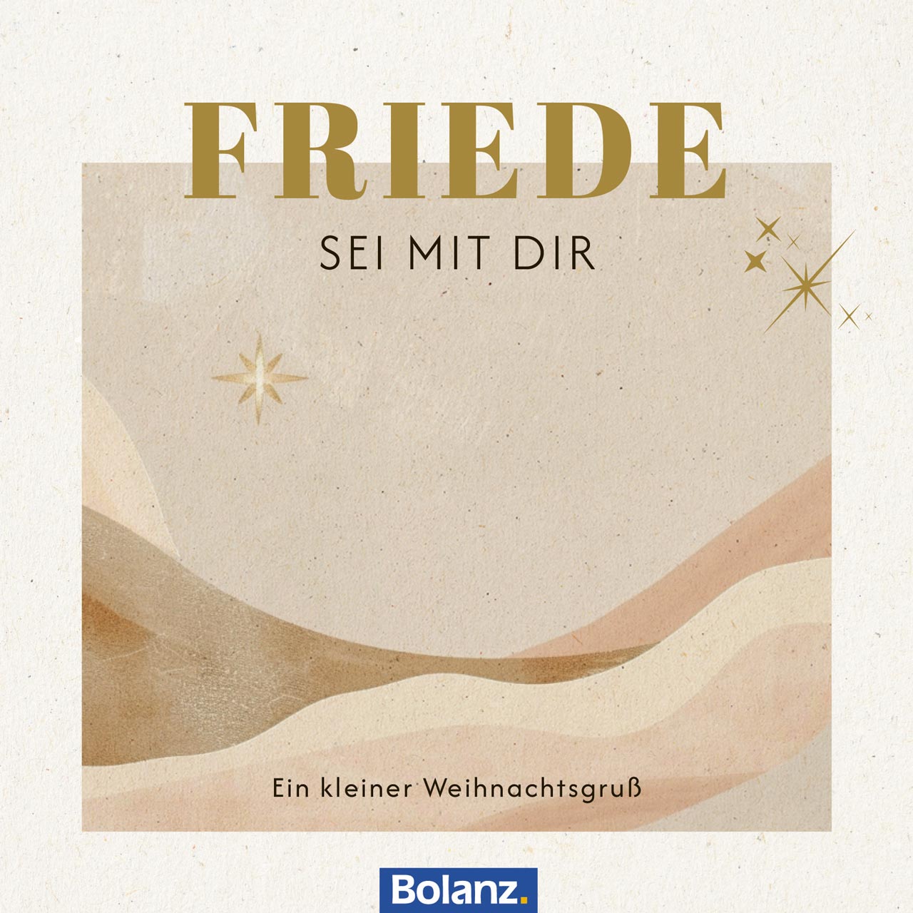Grußheft Weihnachten - Friede sei mit dir