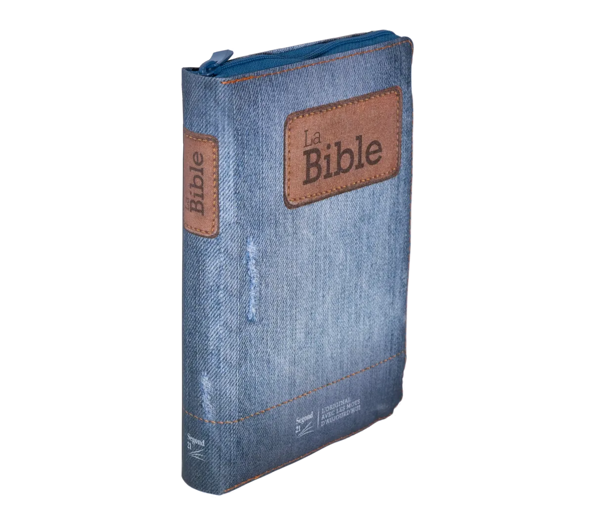 Bibel Segond 21 französisch (Premium Style) - Softcover aus Canvas mit Jeansmuster, mit...