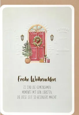 Faltkarte Frohe Weihnachten Gemeinsame Momente - nach Sacharja 9,9