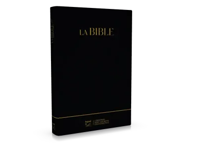 Bible S21 Confort, Souple en cuir véritable, noir, tranche or