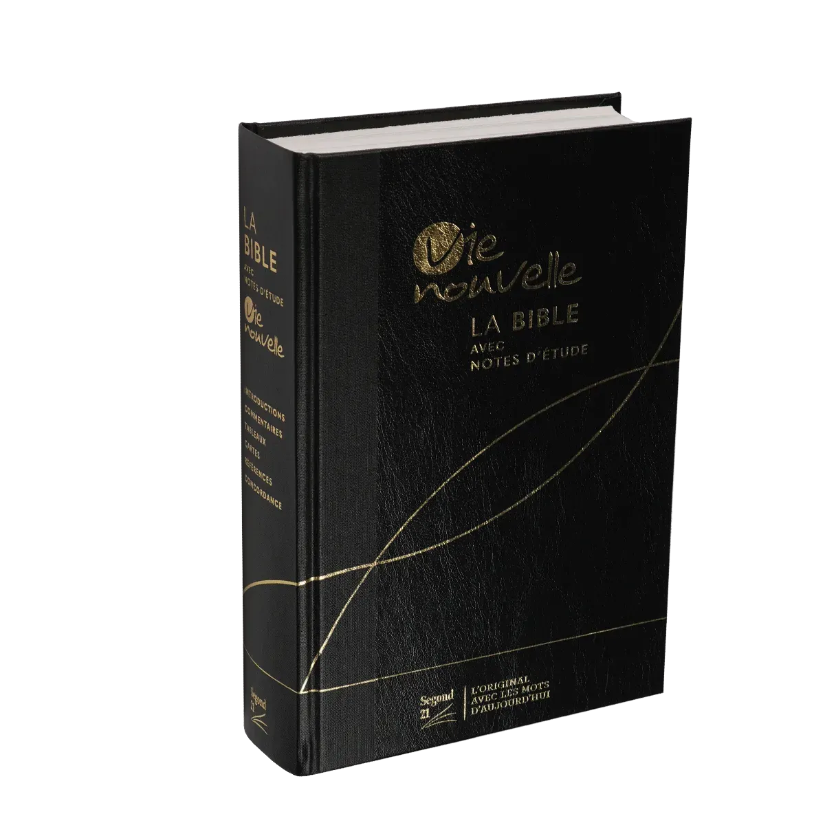 Studienbibel Vie nouvelle, Segond 21, französisch,schwarz - Hardcover Leinen und Vinyl