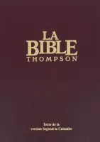 Bible Thompson Colombe, bordeaux - couverture rigide, avec onglets